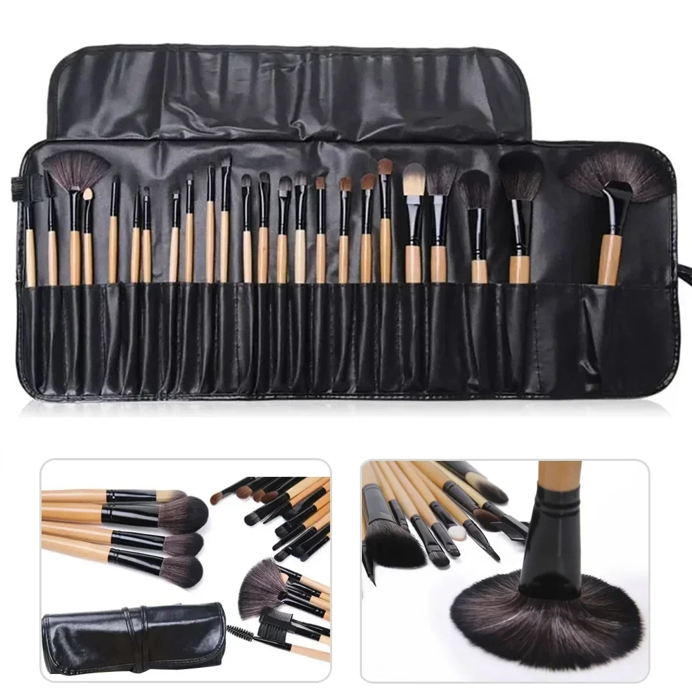 Set de Brochas de Maquillaje 24 Unidades