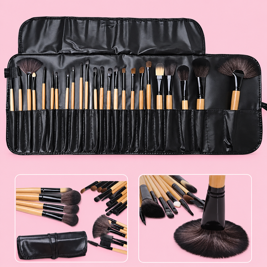 Set de Brochas de Maquillaje 24 Unidades