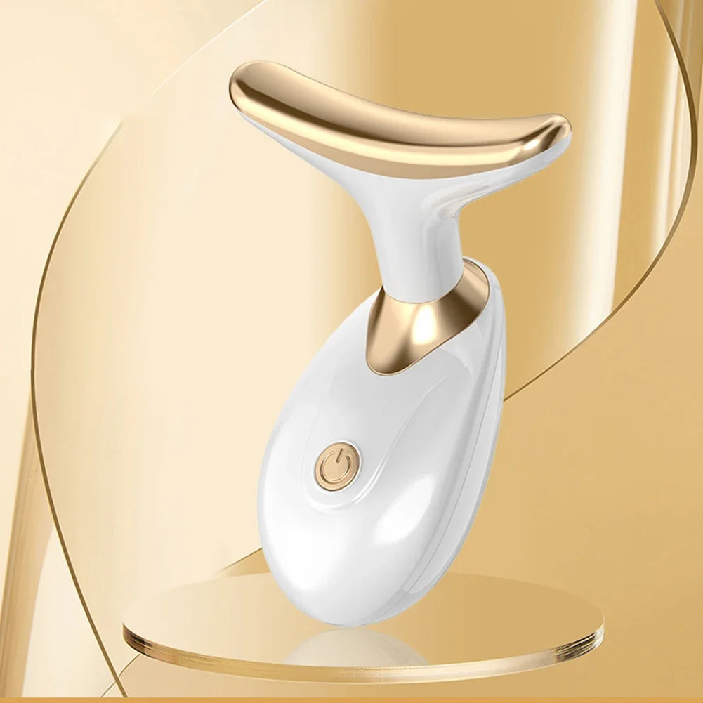 masajeador facial y de cuello con microcorriente