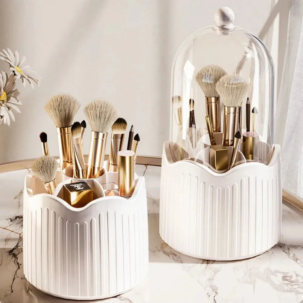 organizador giratorio de maquillaje