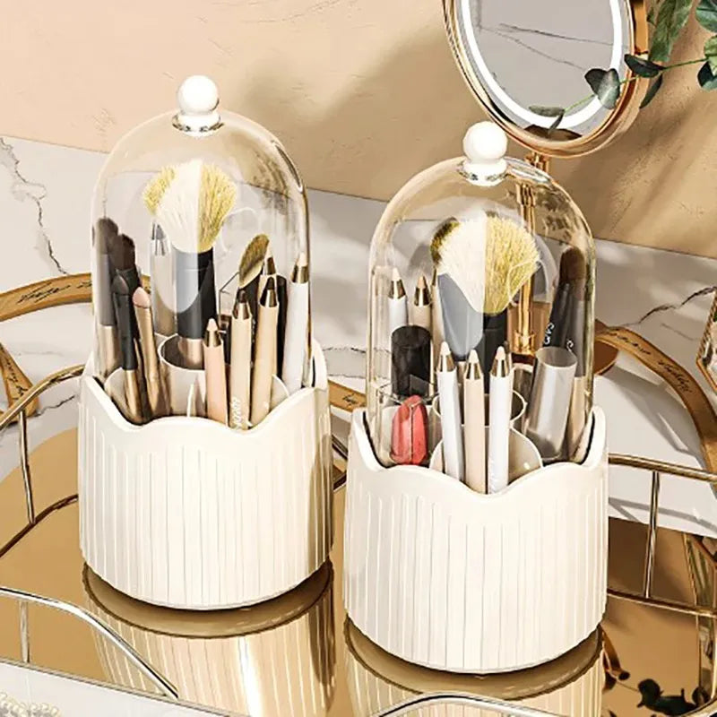 organizador giratorio de maquillaje