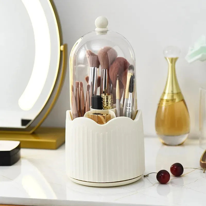 organizador giratorio de maquillaje