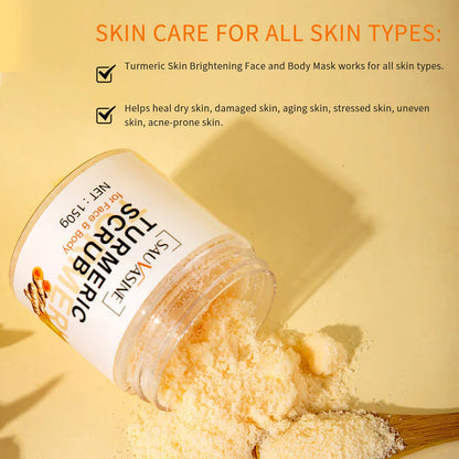 exfoliante corporal de cúrcuma