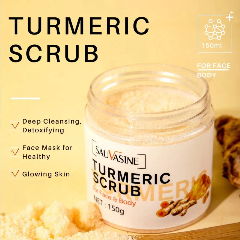 exfoliante corporal de cúrcuma
