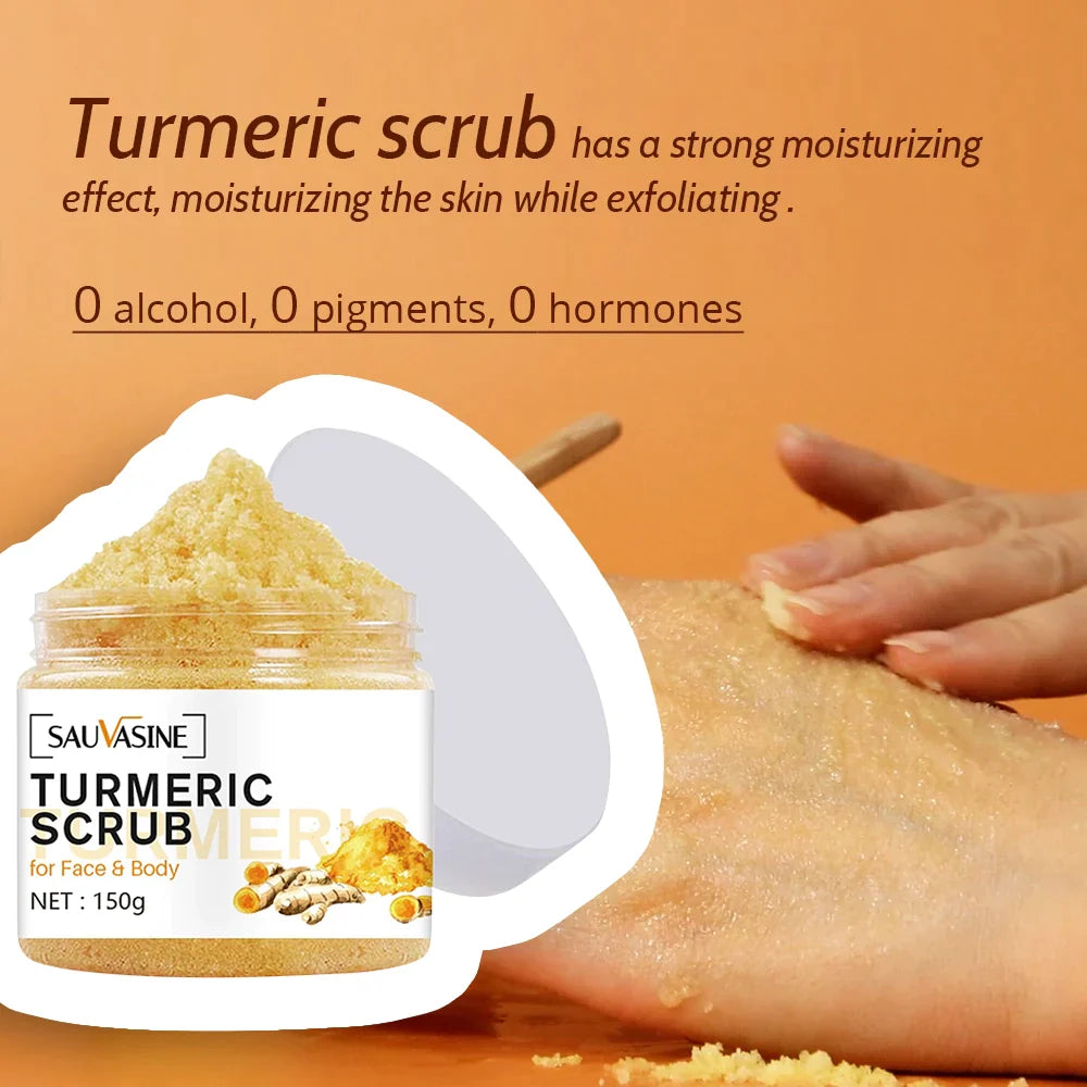 exfoliante corporal de cúrcuma
