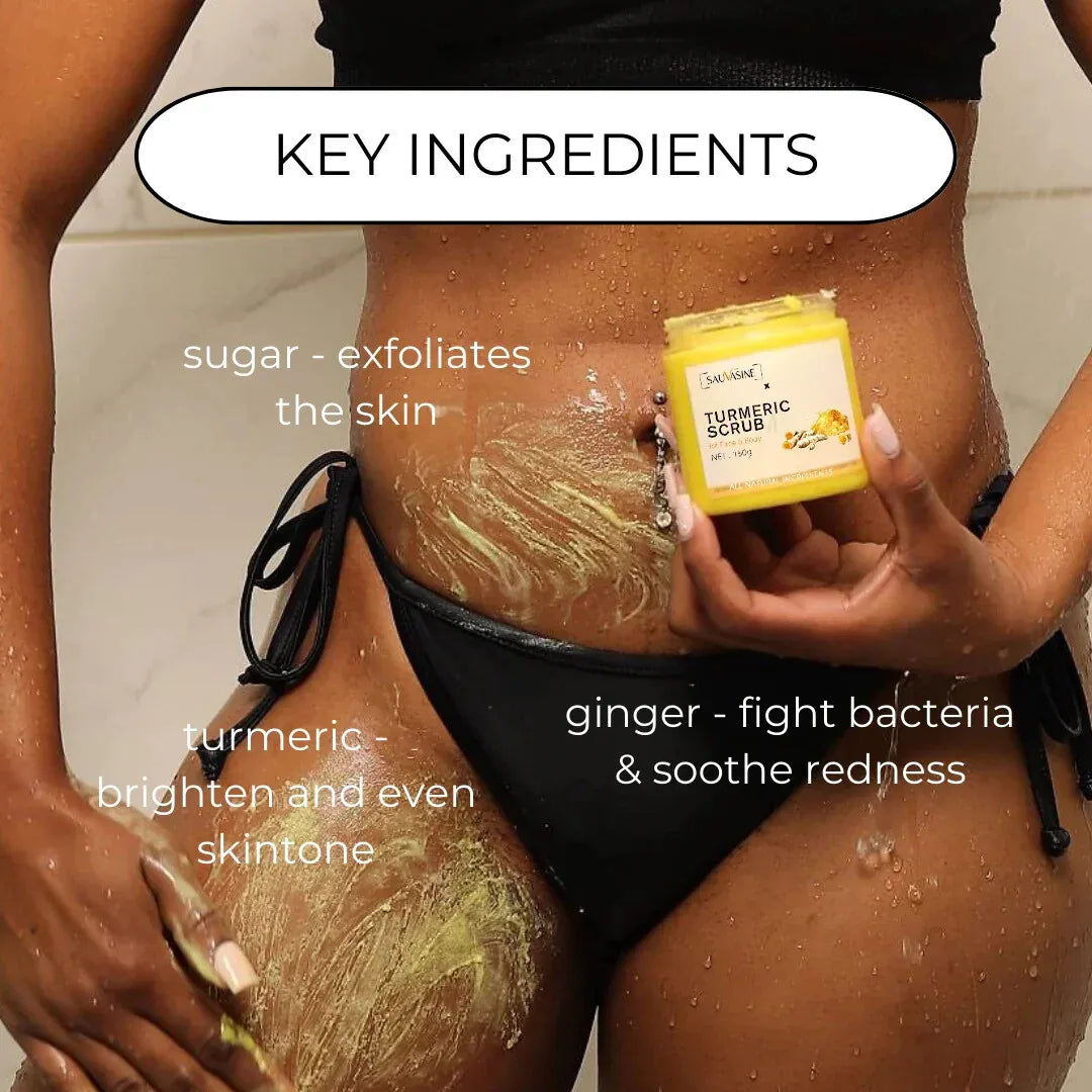 exfoliante corporal de cúrcuma